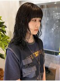 オリーブグレージュ　ウェットスタイリングパーマ