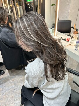 ブレンド 渋谷(BLend) グレージュマチルダボブインナーグレージュ 前髪