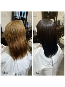 ムーブ(Moob) 艶感たっぷりな黒髪カラー【別府】