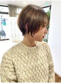 綺麗め丸みショート