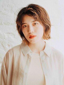 エーバイフー 江坂店(A BY WHO) A BY WHO 江坂/レイヤーボブ/透明感カラー