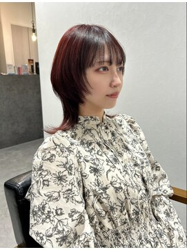 ノア(noah.) ウルフカット/ボルドー/ローライト