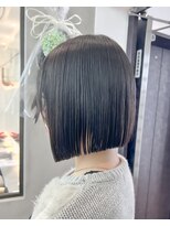 ロンドシエル 横浜(Lond ciel)&nbsp;イメチェン外ハネボブ美髪ワイドバングミディアムレイヤーカット