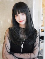 アイティーバイアルバム 松戸店(IT by ALBUM)&nbsp;顔周りレイヤー前髪カットロング美髪_F0186