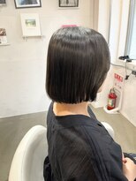 エン(En,) 縮毛矯正+切りっぱなしボブで朝の時短へ◎