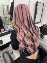 ウィステル(wistell)&nbsp;ピンクカラー/ローライト/シールエクステ80枚/ギャルスタイル