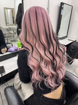 ウィステル(wistell) ピンクカラー/ローライト/シールエクステ80枚/ギャルスタイル