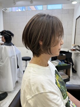 エメヘアデザイン ルイス(Aimer Hair Design Lewis) くびれショートボブ/弘前市