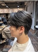 韓国風毛流れセンターパート