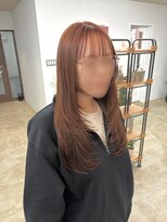 モコヘアーフロール(MOCO hair flor)&nbsp;ふんわり包み込むレイヤー×シアーピンクベージュ