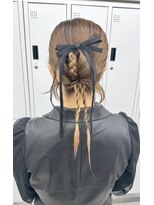 スタイル 横浜(STYLE)&nbsp;結婚式お呼ばれ/カチモリ／ヘアセット/アレンジ/リボン