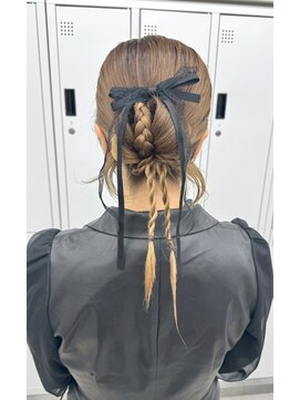 スタイル 横浜(STYLE) 結婚式お呼ばれ/カチモリ／ヘアセット/アレンジ/リボン