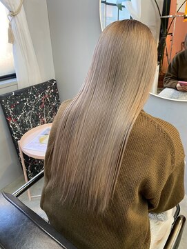 チャプター 問屋町(chapter) 髪質改善トリートメントミルクティベージュケアブリーチ韓国ヘア