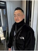 七三フェードかき上げスタイル　豊橋フェードカット