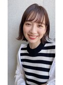 透明感ミディアムヘア