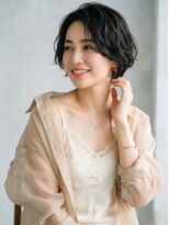ヘアーメイクパウダー 天王寺寺田町店(Hair make powder) 大人可愛い20代30代40代小顔ひし形ハンサムショート丸み前下がり