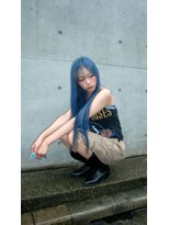 ロッジアート(Lodge art)&nbsp;ブルーデザインカラー×ロング
