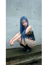 ロッジアート(Lodge art)&nbsp;ブルーデザインカラー×ロング