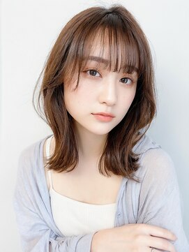 アース 相模大野店(EARTH) 韓国風ミディアム外ハネくびれレイヤーカット