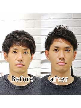 ヨシザワインク プレミアム 横浜 桜木町店(YOSHIZAWA Inc. PREMIUM) 【ヨシザワ横浜】ビフォーアフター20代クセ毛パーマツーブロック