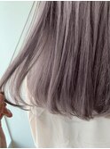 【Zina 銀座】イメチェン毛先パーマ耳かけ×フォギーベージュ