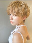 【PARK】カーリーマッシュ×クリームベージュ