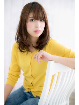 ミック ヘアアンドビューティー 大山店(miq  Hair&Beauty) シースルーバングゆるふわプリカールミディアムレイヤーc1