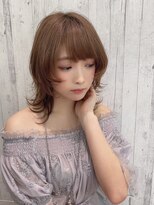 リアイス(Re:ICE) ミニウルフ/くすみブルー/流れるレイヤー/インナーハイライト