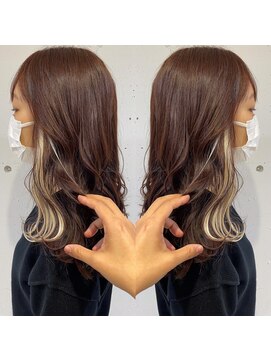 ヘアアンドビューティー ミック(Hair & Beauty miq) 20代30代40代エギョモリくびれ韓流インナーカラー小顔