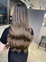 メリー オオサカ(Merly Osaka)&nbsp;超ロング バレイヤージュスタイル_natural greige_