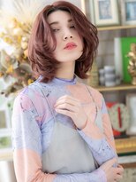 カバーヘア イヴ 戸頭店(COVER HAIR EVE)&nbsp;かきあげ前髪艶カラー大人ボブ小顔こなれヘアa戸頭20代30代40代