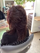 ウエーブ&nbsp;エアリーパーマのロングレイヤー