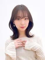 ユーフォリア エヌ 池袋サンシャイン通り店(Euphoria +n) 大人可愛い透明感ブリーチなしオリージュ切りっぱなしボブミディ