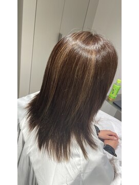 フク(FUKU) 【脱白髪染め】透明感ハイライト