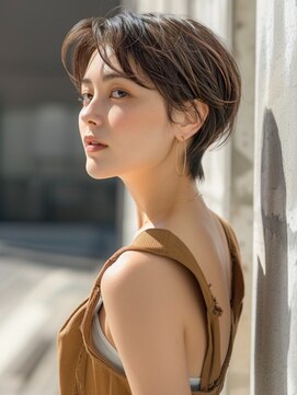 アルトリスト(Altruist Aging×HAIR&SPA) ☆イメチェンピンクベージュアンブレラカラー前髪クールショート