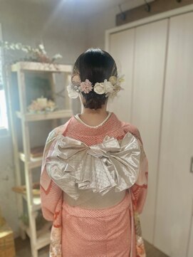 ベルトオブヴィーナス(Belt of venus) 【振袖ヘア】シニヨンアレンジ