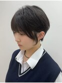 【より小顔にみえる】耳掛けショートボブ
