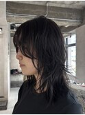 アプリコットオレンジ/くびれヘア/ウェーブショート［新潟］