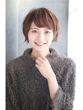 シュシュット(chouchoute) 夏美髪質改善アプリコットオレンジハイライトカラーくびれヘア21