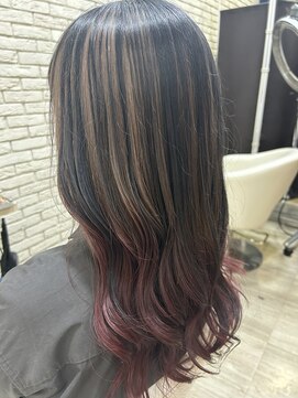 ノーブル(noble) ブラック×ベージュ×ピンク