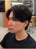 自然な毛流れでラフにキマるセンターパート×ニュアンスパーマ