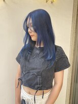 アジールヘア 北千住駅西口店(agir hair) レイヤーカットブルージュブルーカラー北千住kitasenjyu