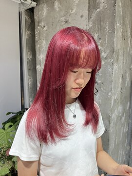 エッセ 大阪梅田茶屋町店(esse) 【梅田】ブリーチありレッドカラー