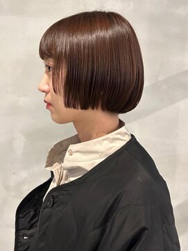 ハレ(hale) ミニボブ ブラウンベージュ 姫カットレイヤー 艶髪 髪質改善