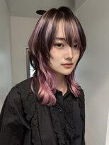 サンクプロジェクト(cinq PROJECT)&nbsp;ミルクティーピンクグレーベージュブラウン韓国風レイヤーカット