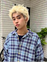 ヒュージ 表参道(huge)&nbsp;スパイキーショート/ブリーチ/ダブルカラー/メンズカット