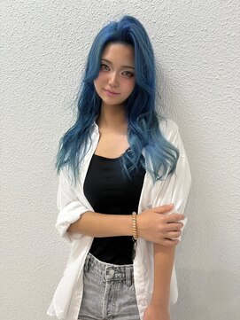 リゲル(rigel) ハイライトグラデーションカラークラゲヘアセミロング
