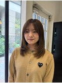 ミディアムレイヤースタイル