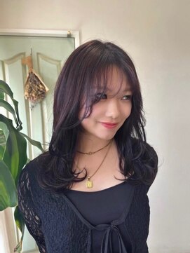 エトワールプラス ミディアムレイヤー 顔周りカット