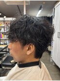 カット+スパイラルパーマ